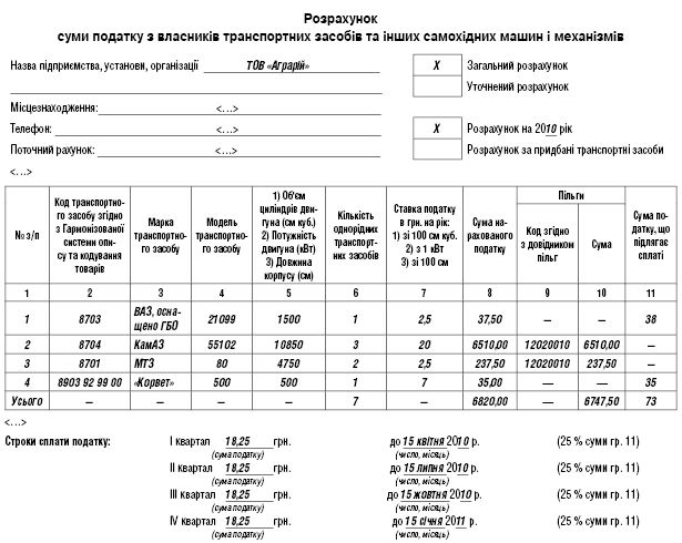 Transportnyj Nalog Sostavlyaem Raschet Na 2010 God Buhgalterskaya Nedelya 6 Fevral 2010 Factor